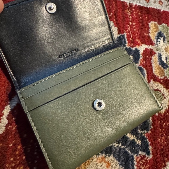 Coach Wallet Leather Bi Fold Limited Edition Eyes - Picture 3 of 4